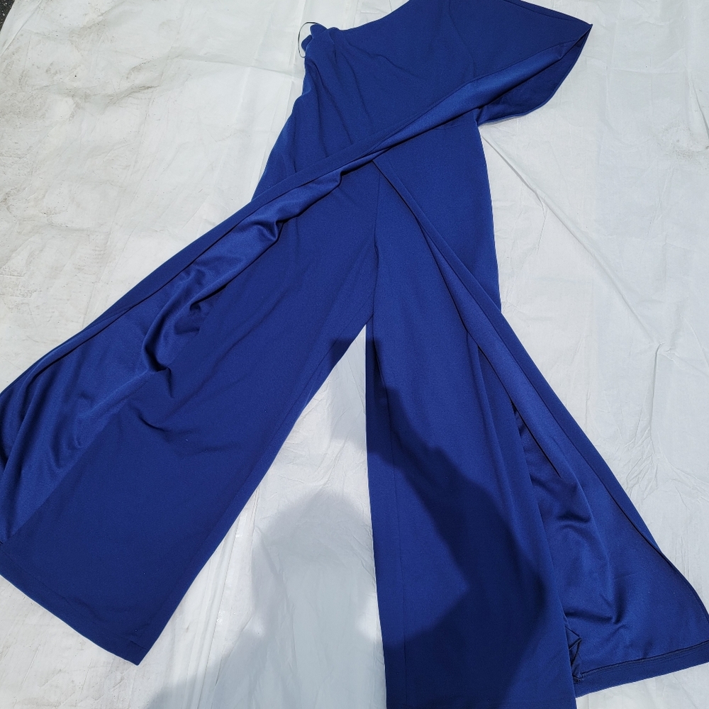 Adrianna Papell Draped One - Shoulder Jumpsuit